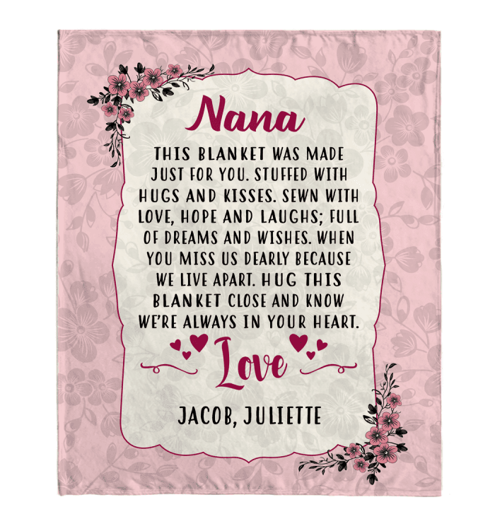 This Blanket Was Made Just For You Name Customized Fleece Blanket