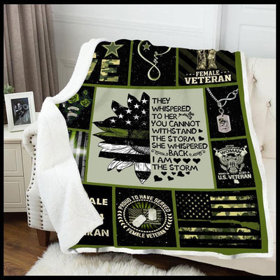 Blanket Giving Veteran I Am The Storm