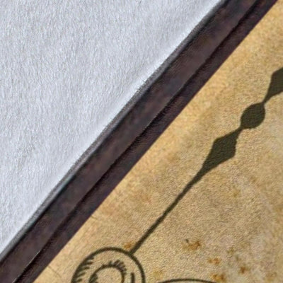 Belle's Book Emporium Vintage Printed Fleece Blanket