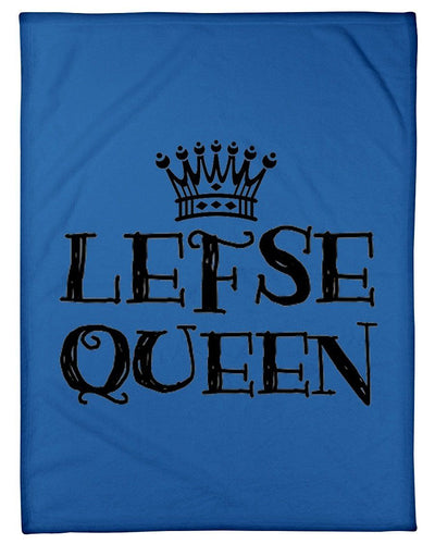 Crown Lefse Queen Nice Gift Fleece Blanket