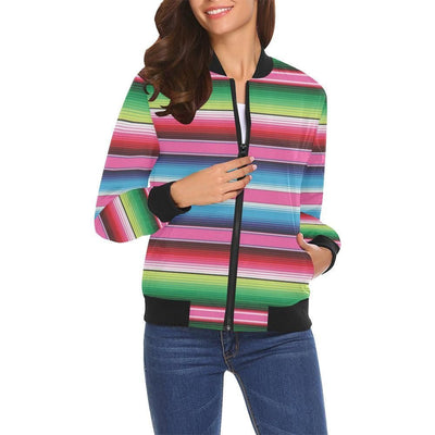 Mexican Blanket Baja Serape Pattern 3d Printed Unisex Jacket
