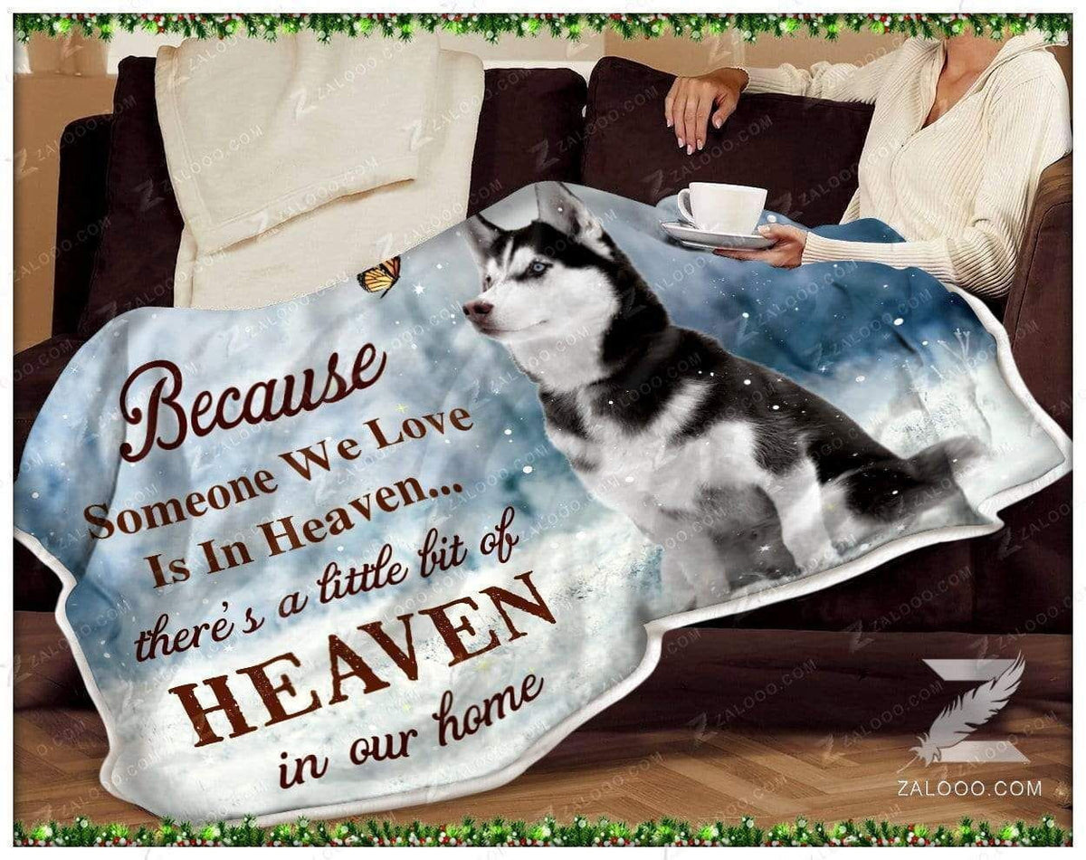 Fleece Blanket - Husky - A Little Bit Of Heaven