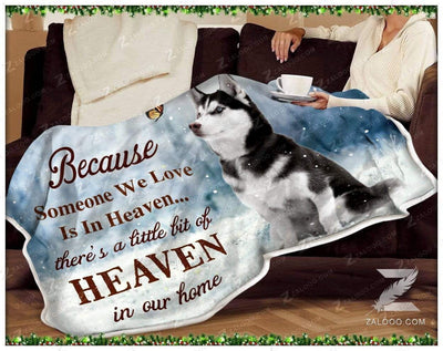 Fleece Blanket - Husky - A Little Bit Of Heaven