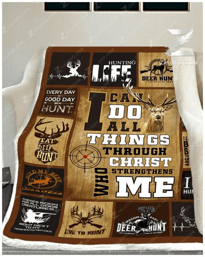 Hunting Blanket - I Can Do All Things Through Christ
