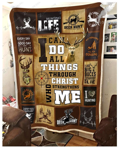 Hunting Blanket - I Can Do All Things Through Christ
