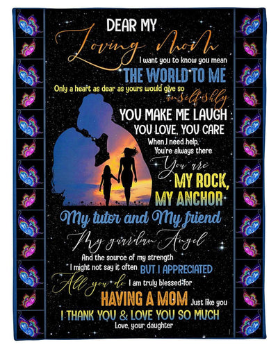 Fleece Blanket Giving Mom You Make Me Laugh Fleece Blanket