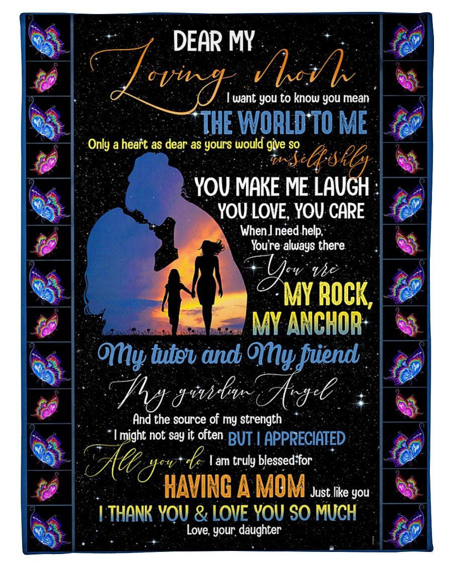 Fleece Blanket Giving Mom You Make Me Laugh Fleece Blanket