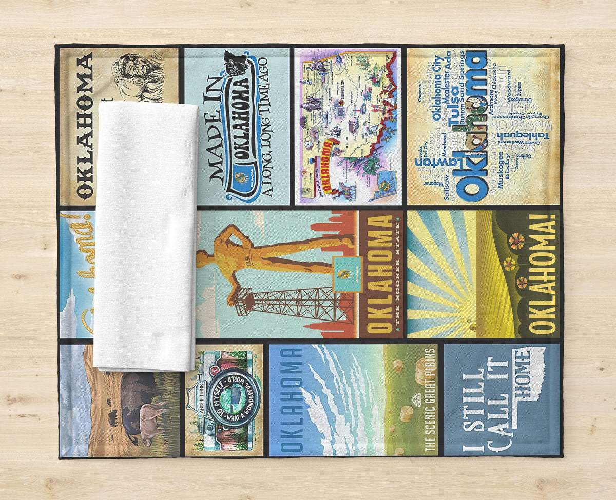 Made In Oklahoma Special Design Fleece Blanket
