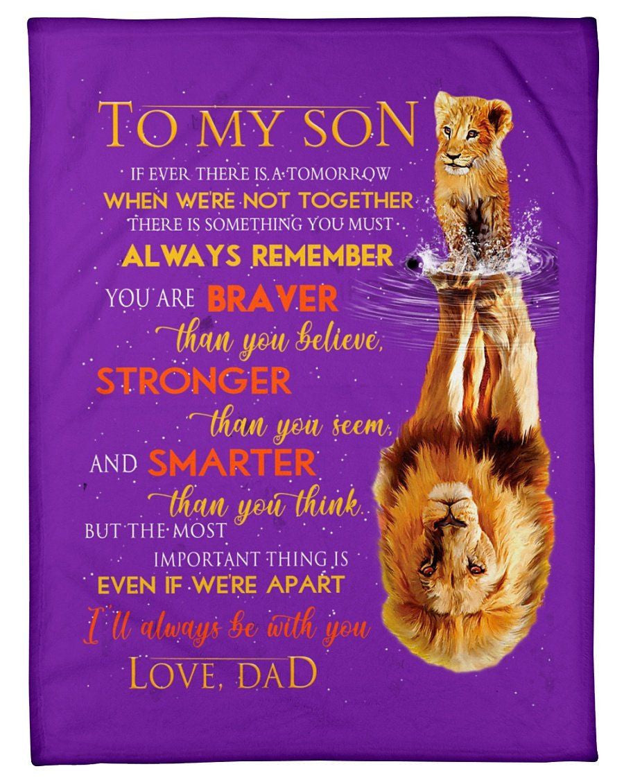 You Are Stronger Than You Seem Great Gift From Dad To Son Fleece Blanket