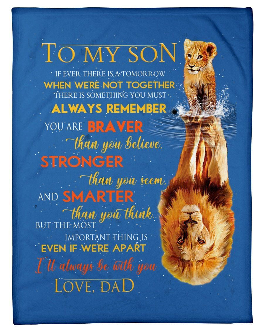 You Are Stronger Than You Seem Great Gift From Dad To Son Fleece Blanket