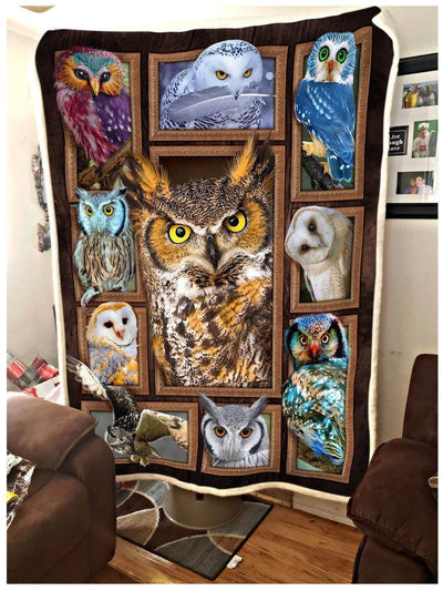 Cute Owls Blanket Gift For Owl Lovers