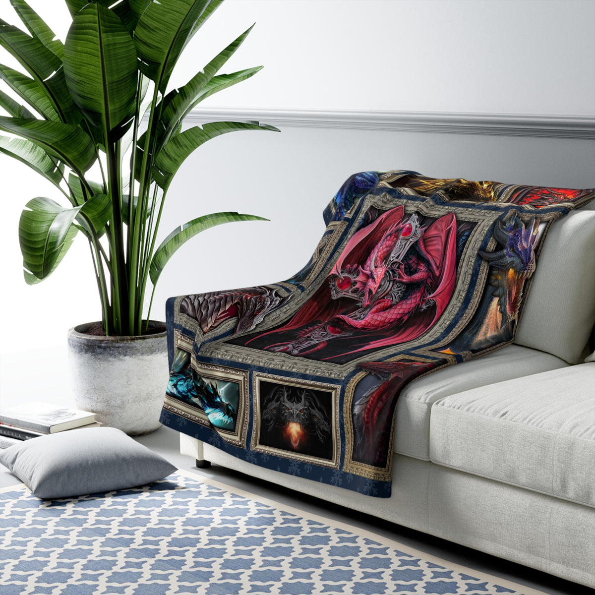 Dragon Lover Gift Fleece Blanket