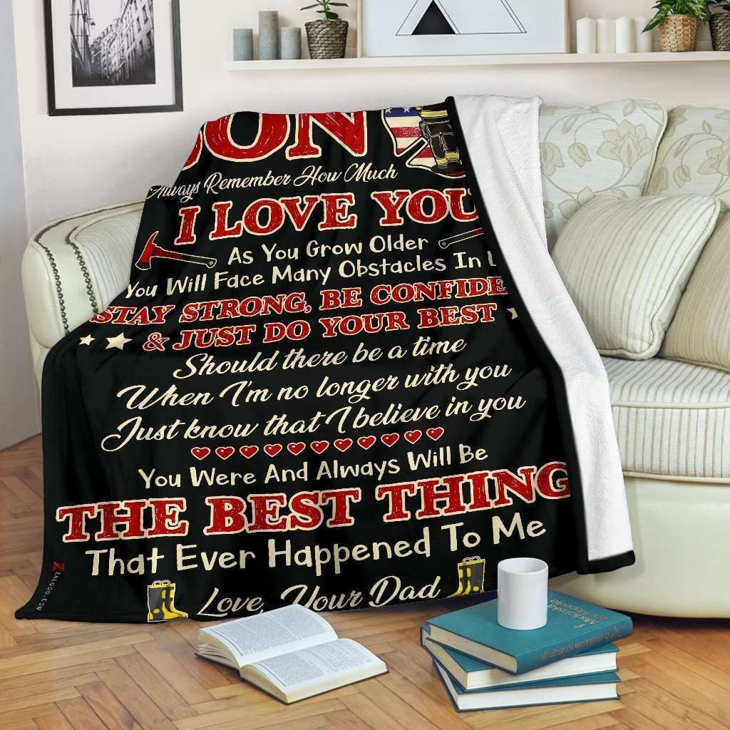 Always Remember How Much I Love You Gift For Son Blanket