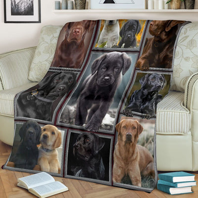 3d Cute Labrador Retriever Puppy Dog Lover Gift Fleece Blanket