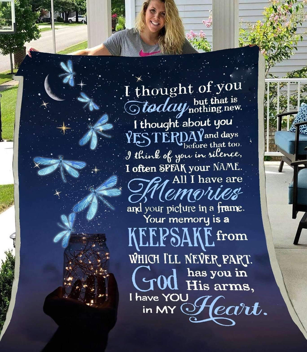 Dragon Blanket Gift For Girl I Thought Of You Today