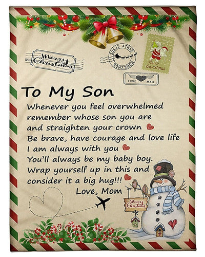 Consider It A Big Hug Fleece Blanket To Son Fleece Blanket
