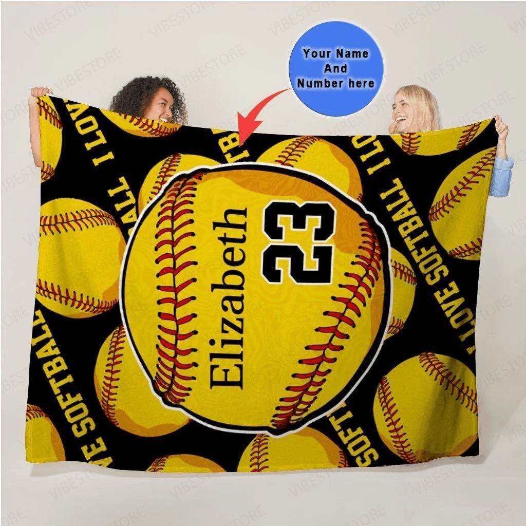 Custom Sofball Blanket