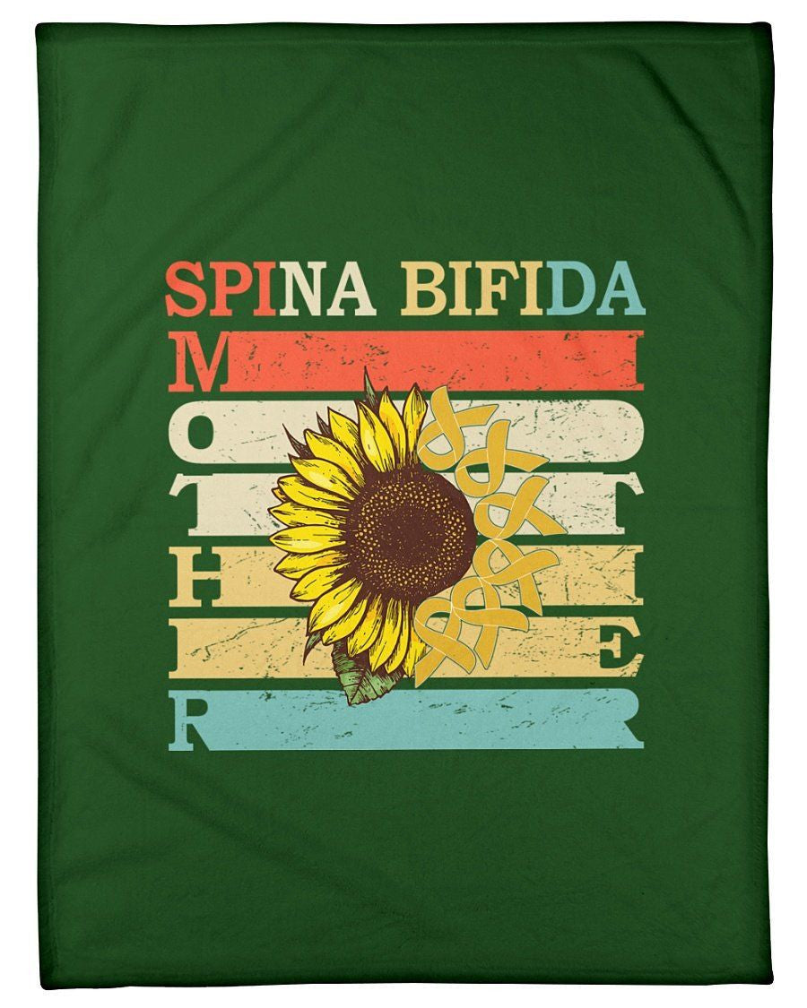 Spina Bifida Mother Art Colorful Design Great Gift For Mother Fleece Blanket