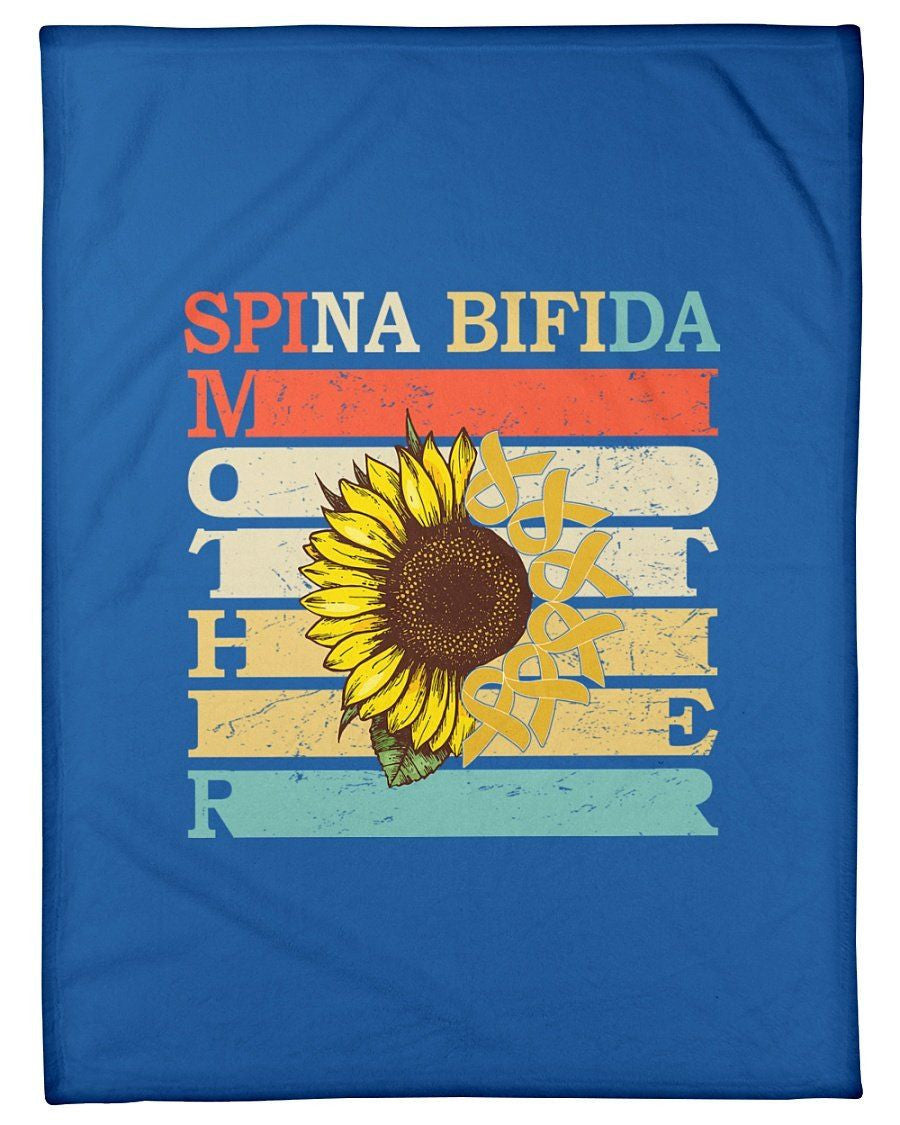 Spina Bifida Mother Art Colorful Design Great Gift For Mother Fleece Blanket