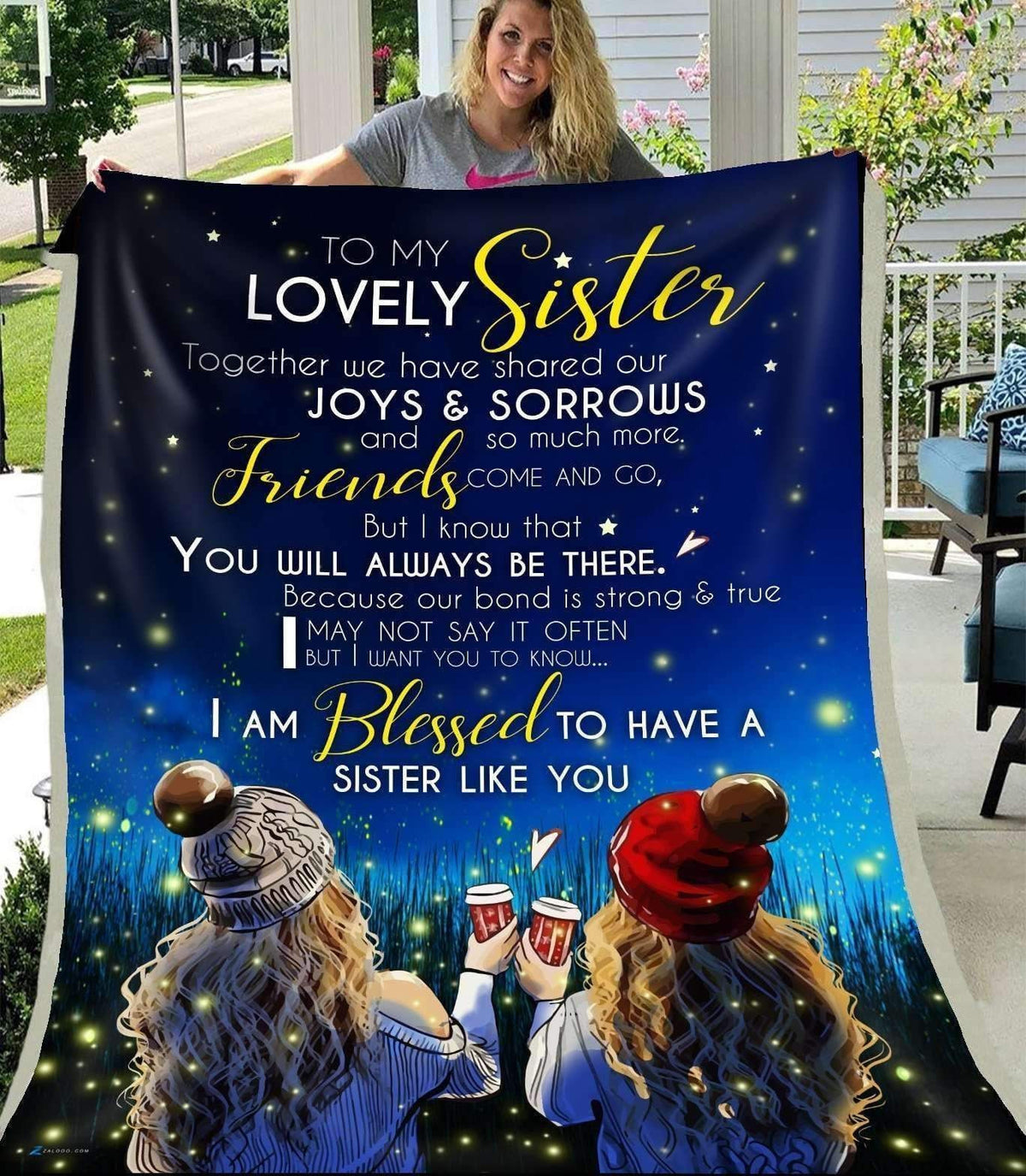 You Will Always Be There Blanket Giving Sister