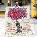 Colorful Tree I Pray That You Are Safe Dad Gift For Daughter Fleece Blanket