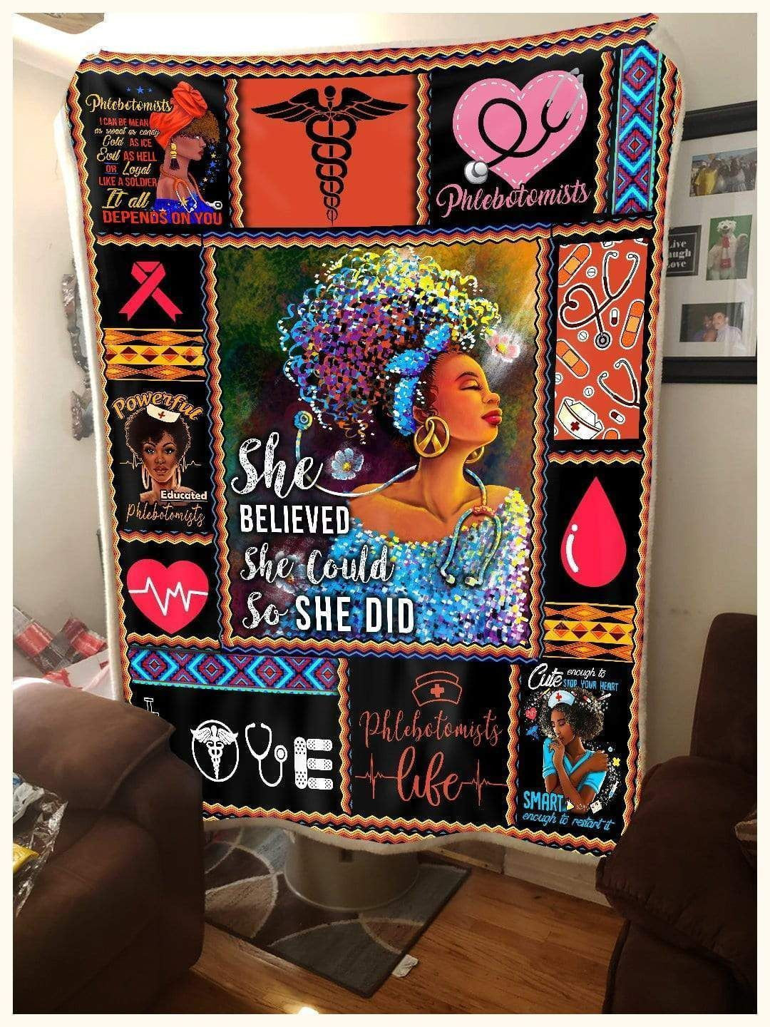 Phlebotomists Blanket She Believed She Could So She Did
