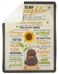 Never Feel That You Are Alone Fleece Blanket To Daughter Sherpa Blanket