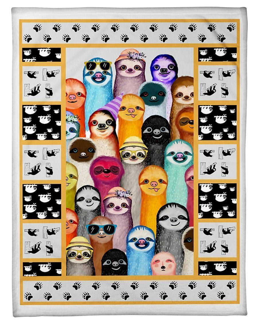 Funny Sloth Multi Gifts For Sloth Lovers Fleece Blanket