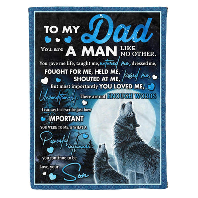 How Important You Are Soft Fleece Blanket Gift For Dad
