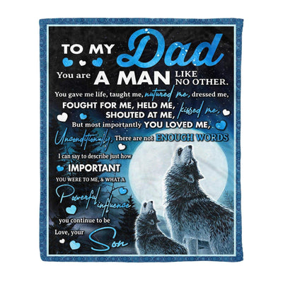 How Important You Are Soft Fleece Blanket Gift For Dad