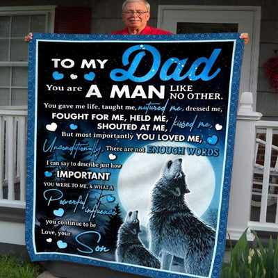 How Important You Are Soft Fleece Blanket Gift For Dad