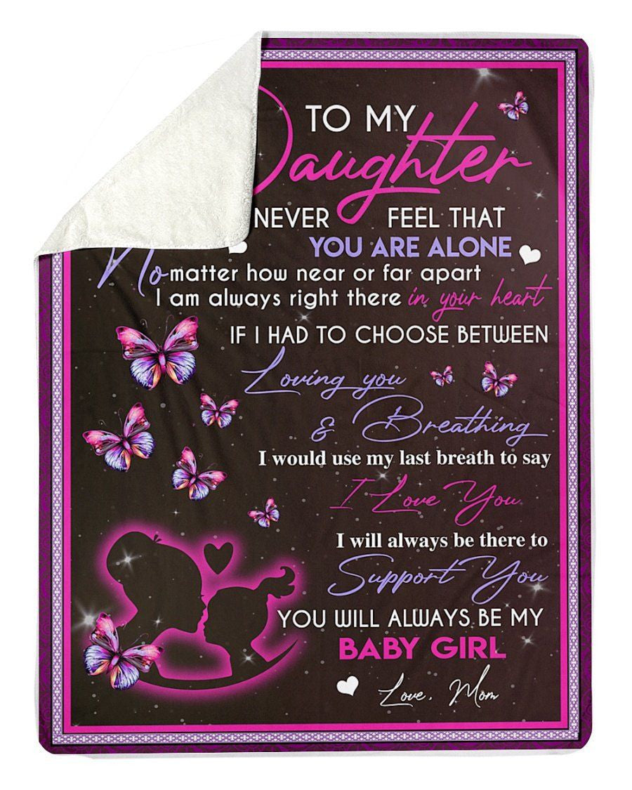 Message From Mom Gift For Daughter Fleece Blanket