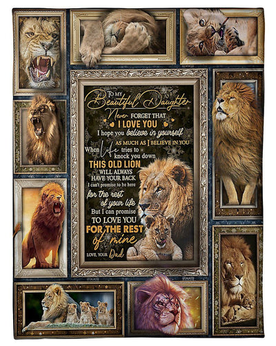I Can Promise To Love You For The Rest Of Life Great Gift For Beautiful Daughter Fleece Blanket