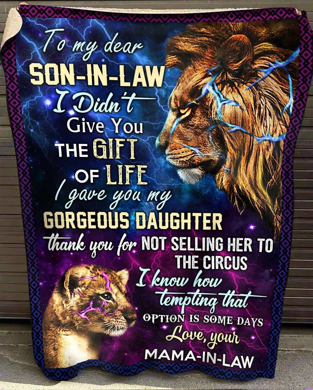 Fleece Blanket Gift For Daughter In Law The Gift Of You Lion