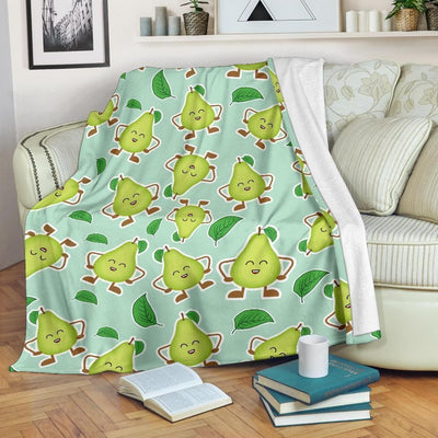 Avocado Dancer Play Music Pattern Printed Fleece Blanket