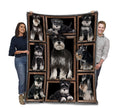 3d Schnauzer Dog For Dog Lovers Fleece Blanket