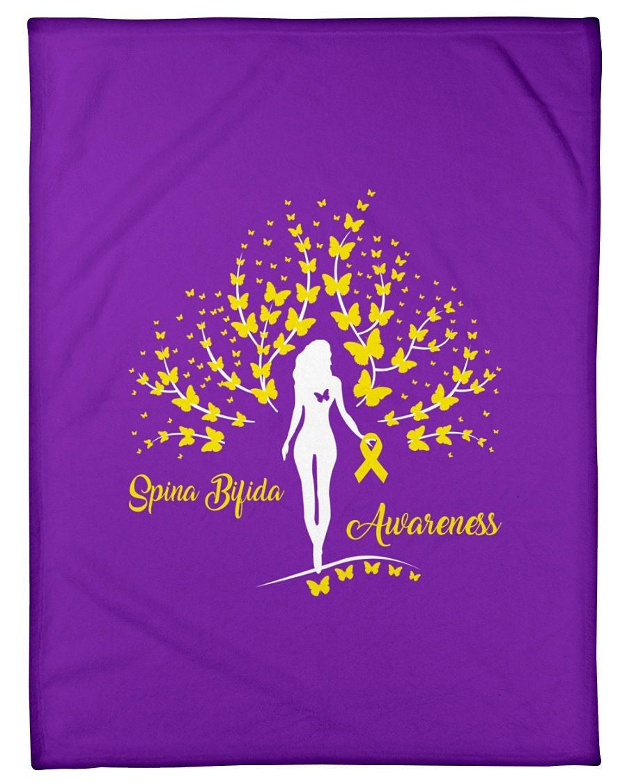 Spina Bifida Awareness Custom Design Gifts Fleece Blanket