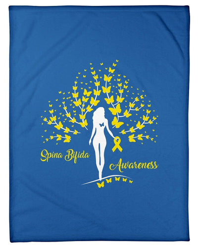 Spina Bifida Awareness Custom Design Gifts Fleece Blanket