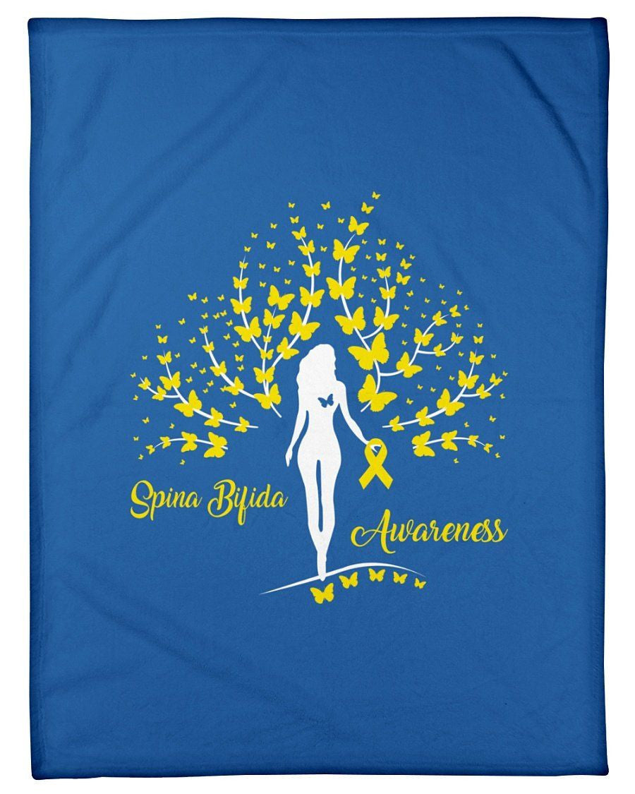 Spina Bifida Awareness Custom Design Gifts Fleece Blanket