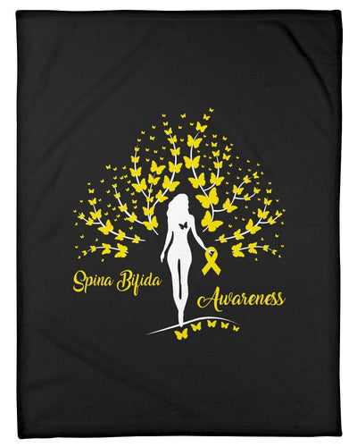 Spina Bifida Awareness Custom Design Gifts Fleece Blanket