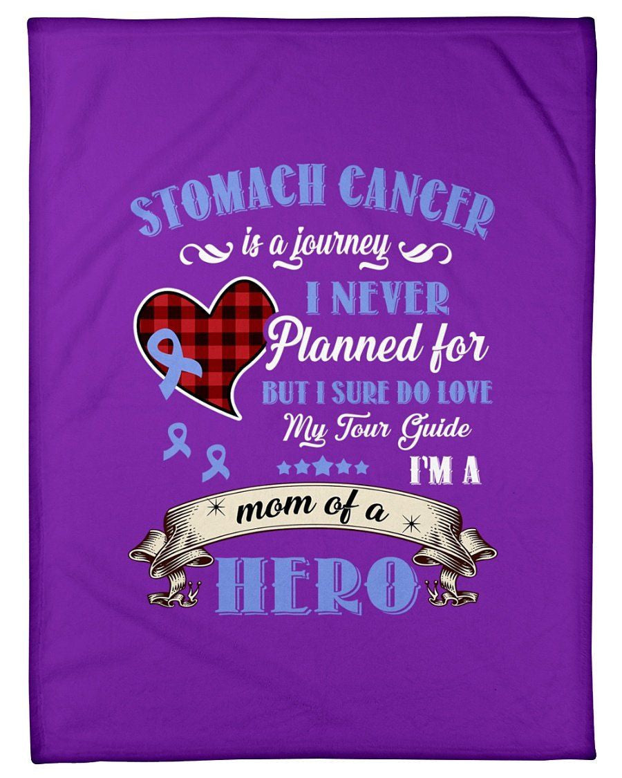 Stomach Cancer Is A Journey I Never Planned Fleece Blanket