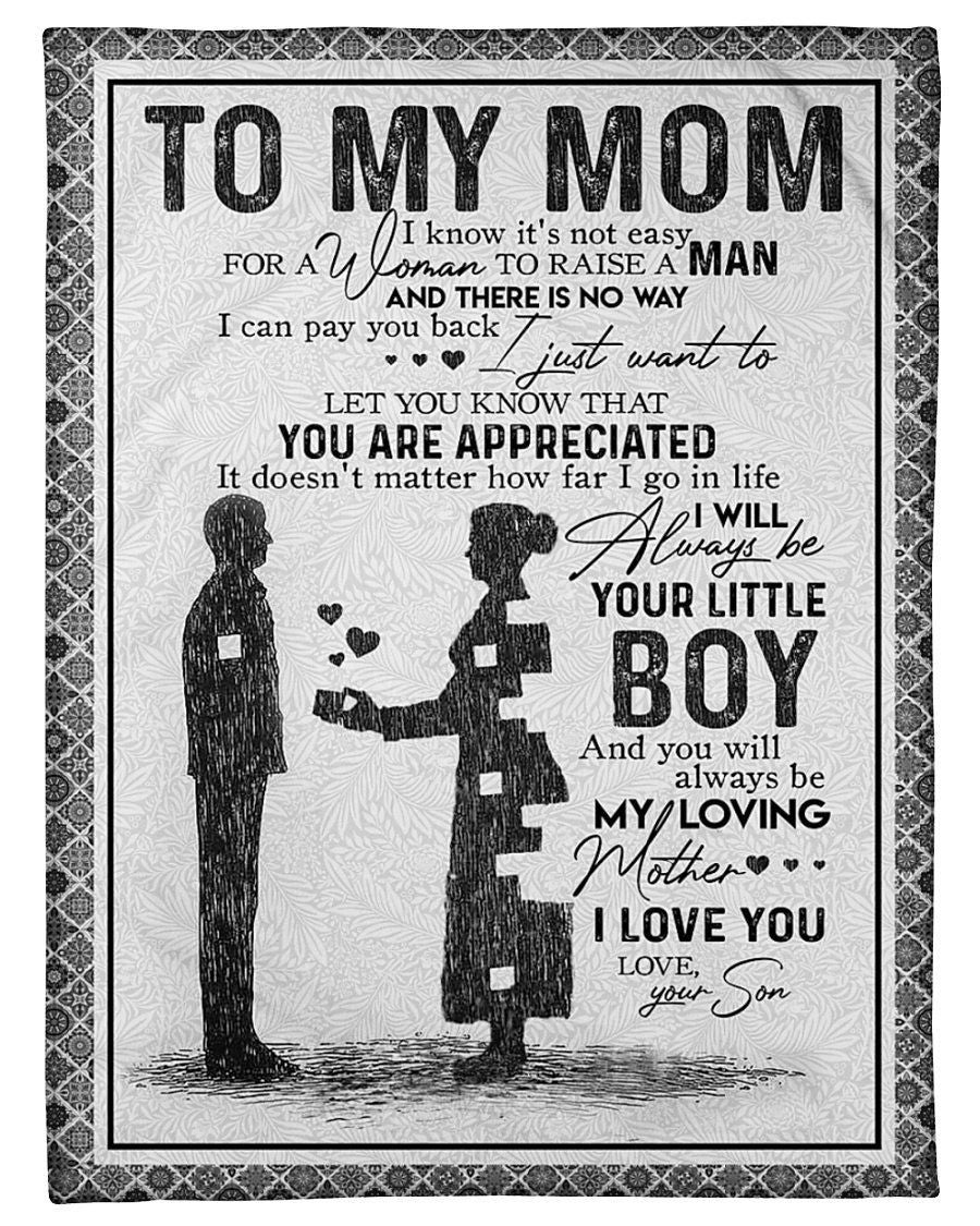 Gift From Son To My Mom Fleece Blanket