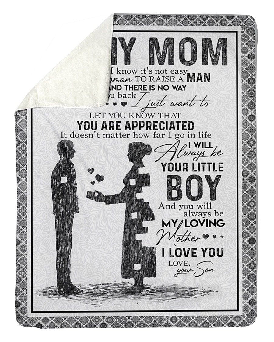 Gift From Son To My Mom Fleece Blanket