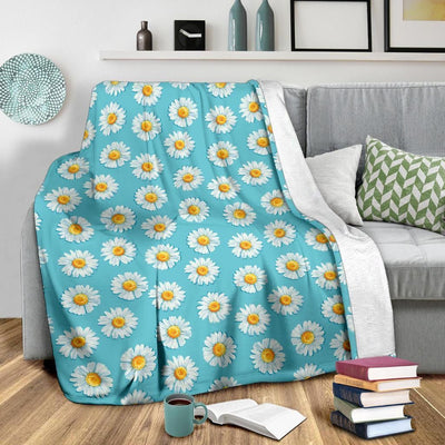 Mini Daisy Pattern Print Design Fleece Blanket