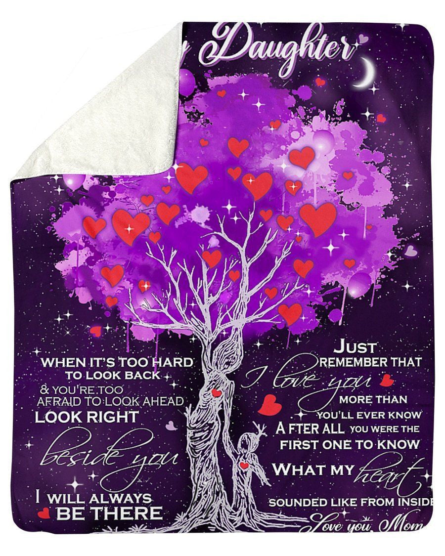To My Daughter- Just Remember That I Love You Fleece Blanket