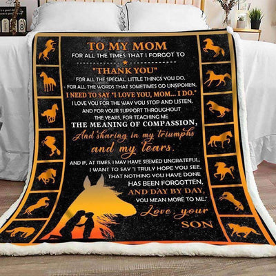 Thanks For Little Things You Do Giving Mom Blanket