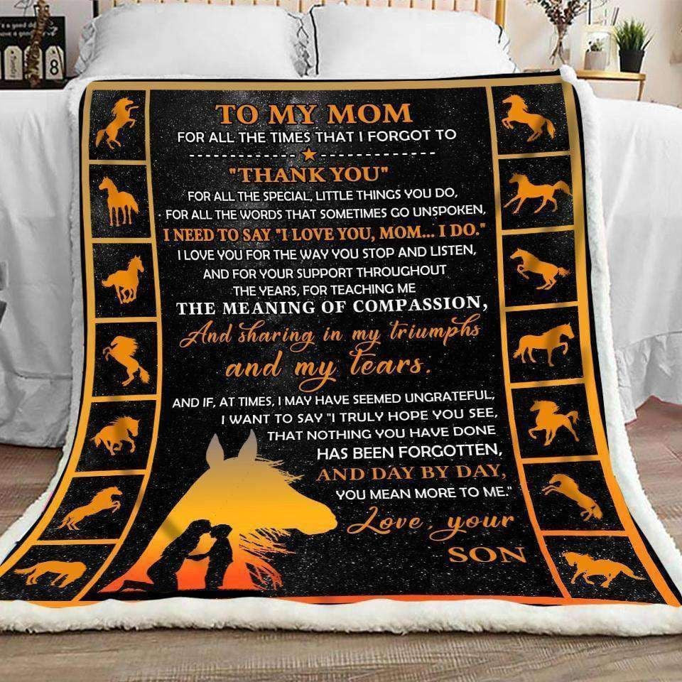 Thanks For Little Things You Do Giving Mom Blanket