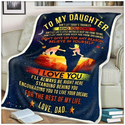 IīŋŊll Always Be Right Here Blanket Gift For Daughter
