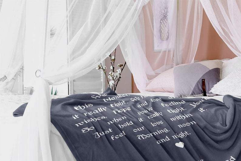Niece Blanket From Aunt And Uncle Personalized Custom Text Blanket