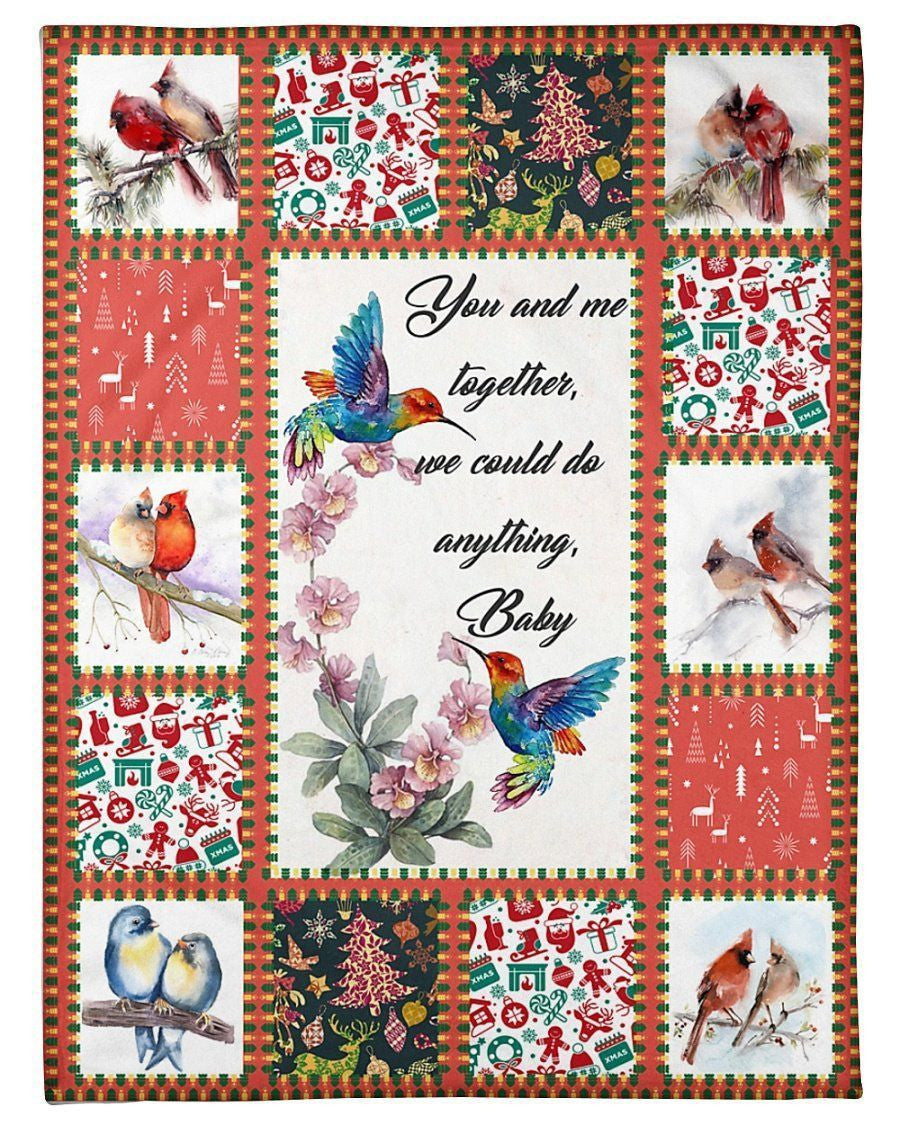 Birds Couple Blanket For Lovers Fleece Blanket